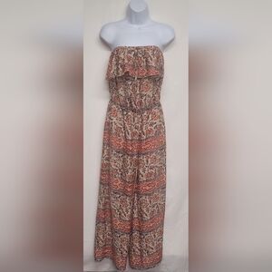 UK2LA Mandee New Strapless Jumpsuit Romper M Lightweight Flowy Wide Leg